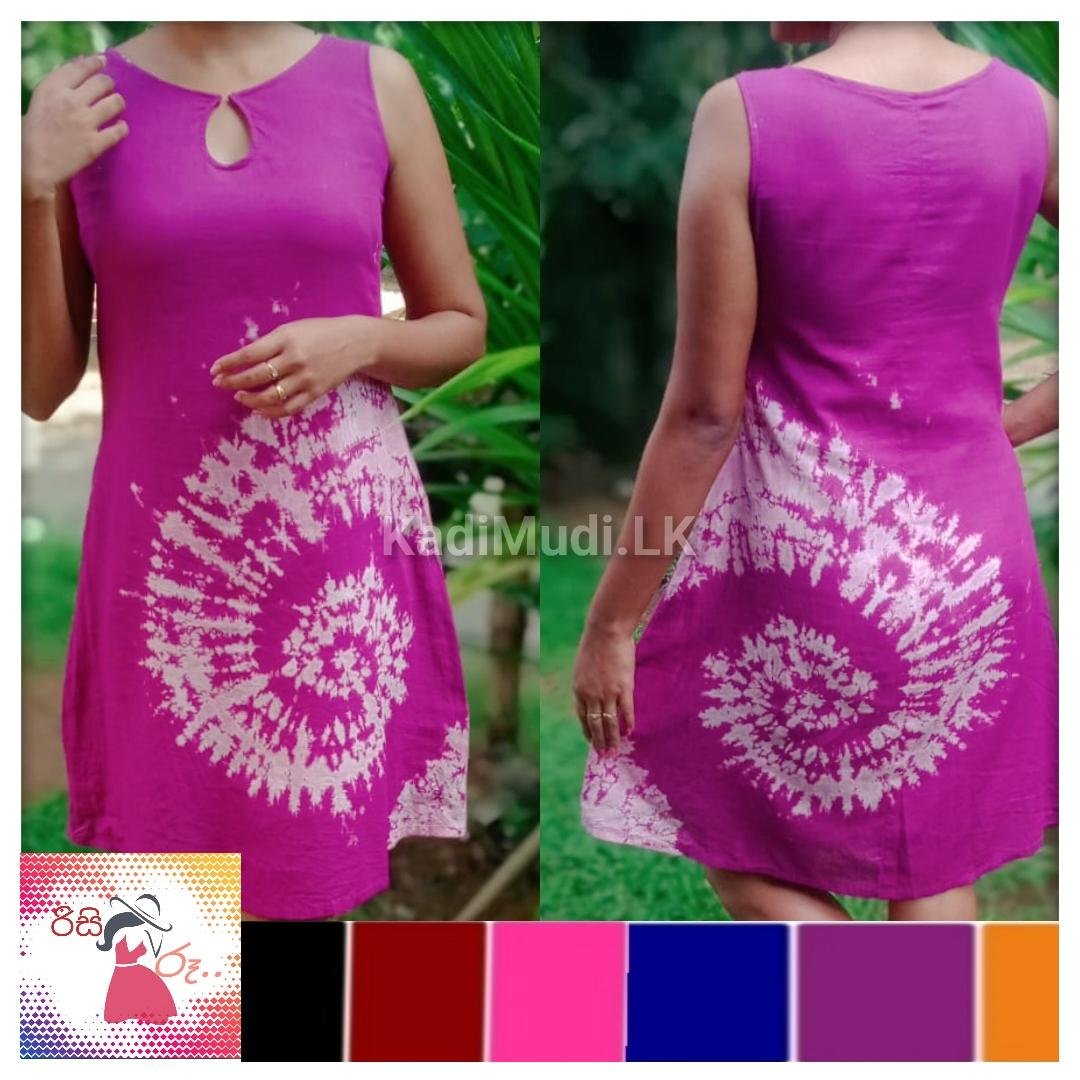 Fabric Bathik Full Cotton Short Frock