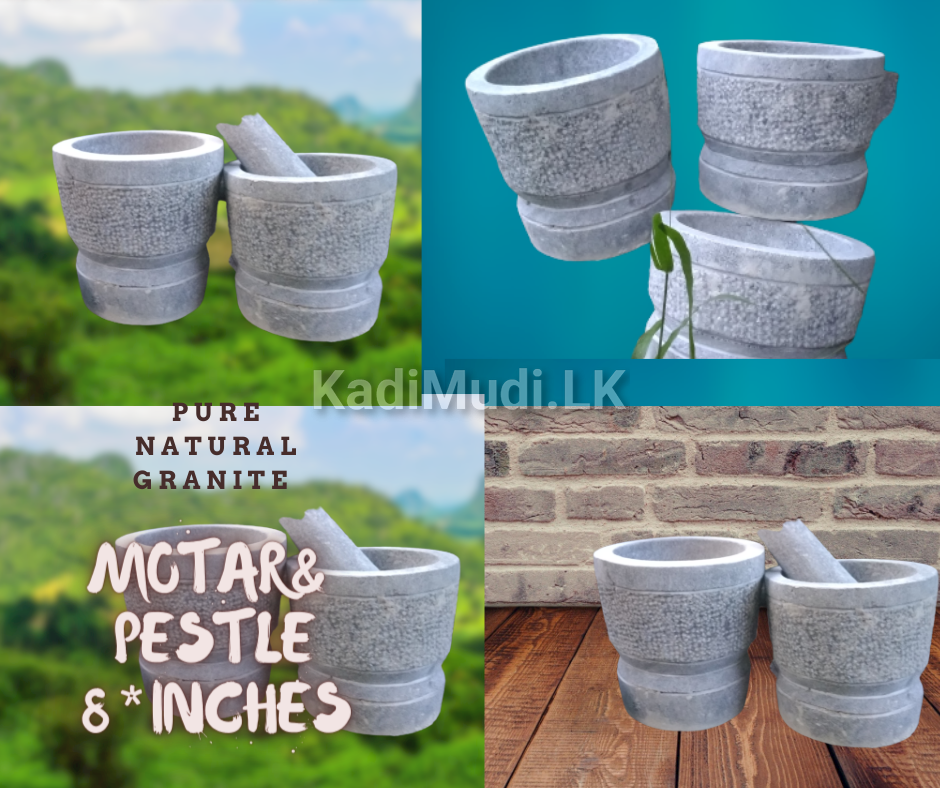 Mortar & Pestle Hand Made Granite | Gal Wangediya
