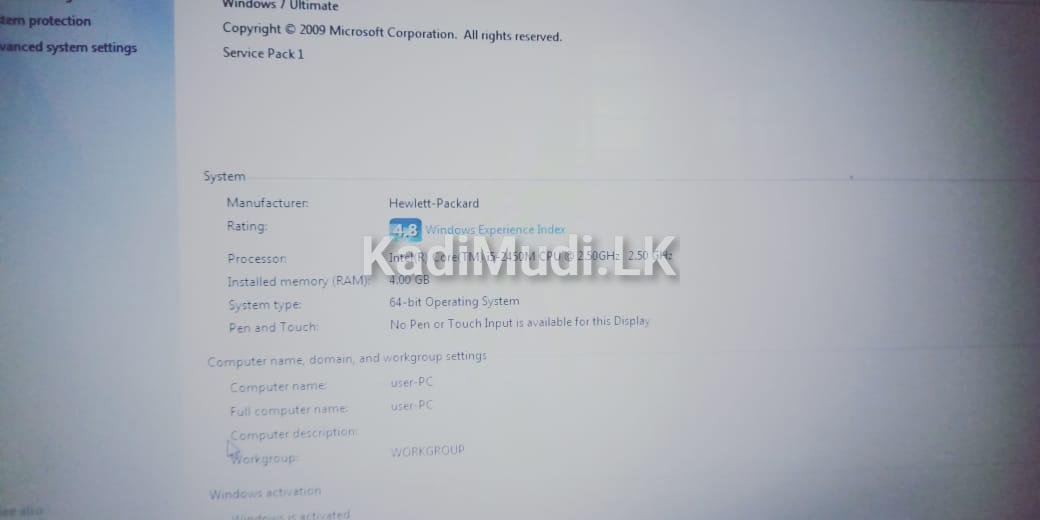 HP i5 2nd Gen Laptop for Sale