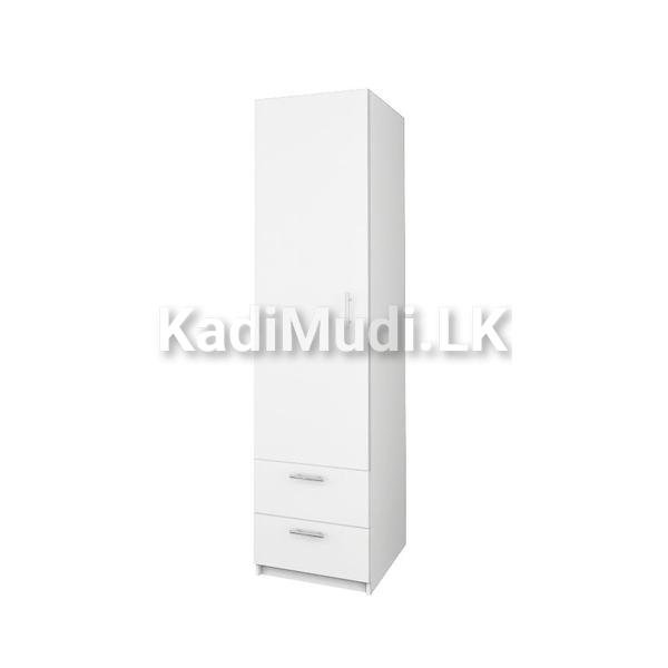 Single Door-Wardrobe-White (Soft-Close)