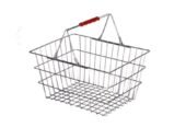 SHOP RACK & CASH COUNTER WITH STEEL & WEEL BASKET
