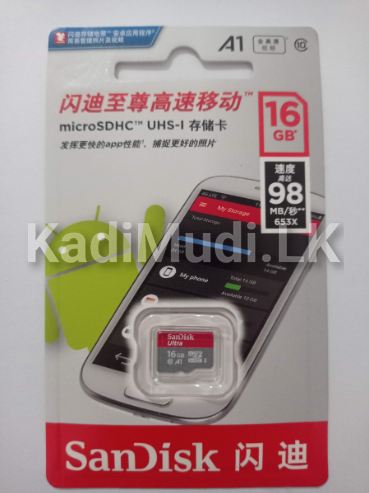 SanDisk Memory Card 16GB/32GB/64 GB 100% Micro SD