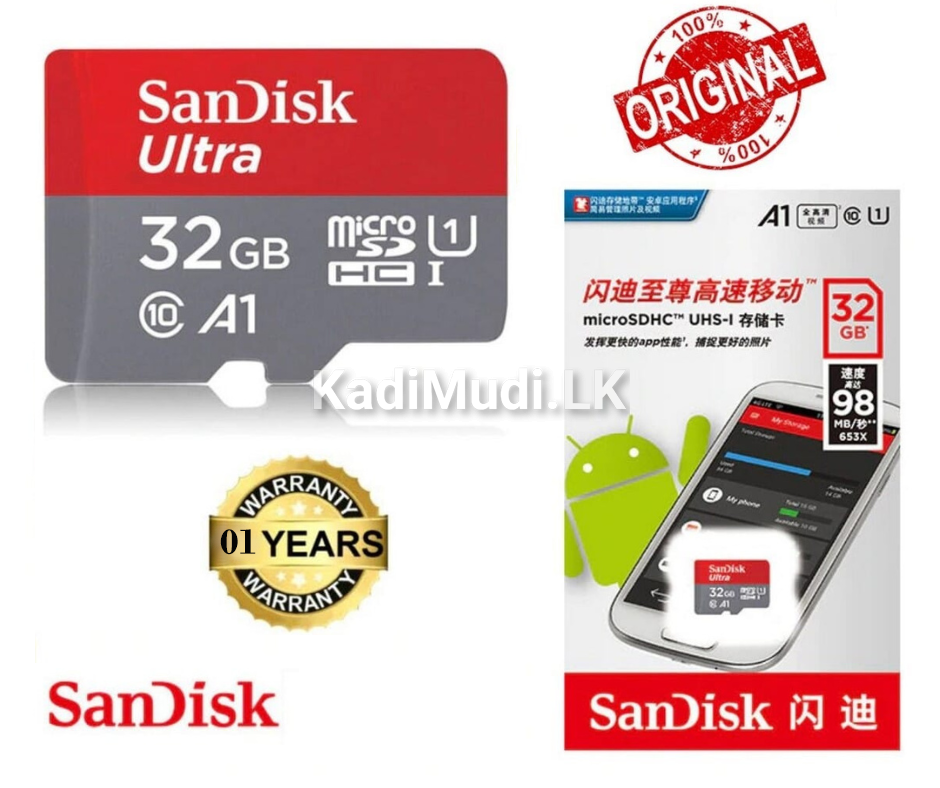 SanDisk Memory Card 16GB/32GB/64 GB 100% Micro SD