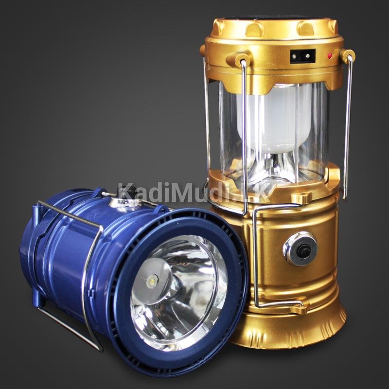 Rechargeable LED Camping Lantern Solar Flashlight