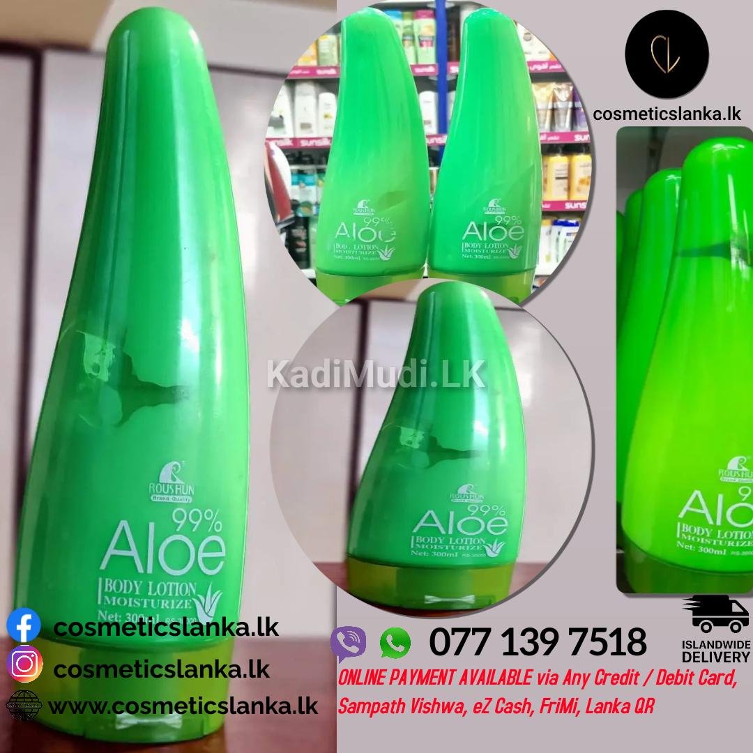 Roushun Body Lotion Moisturizer Aloevera 300 ML