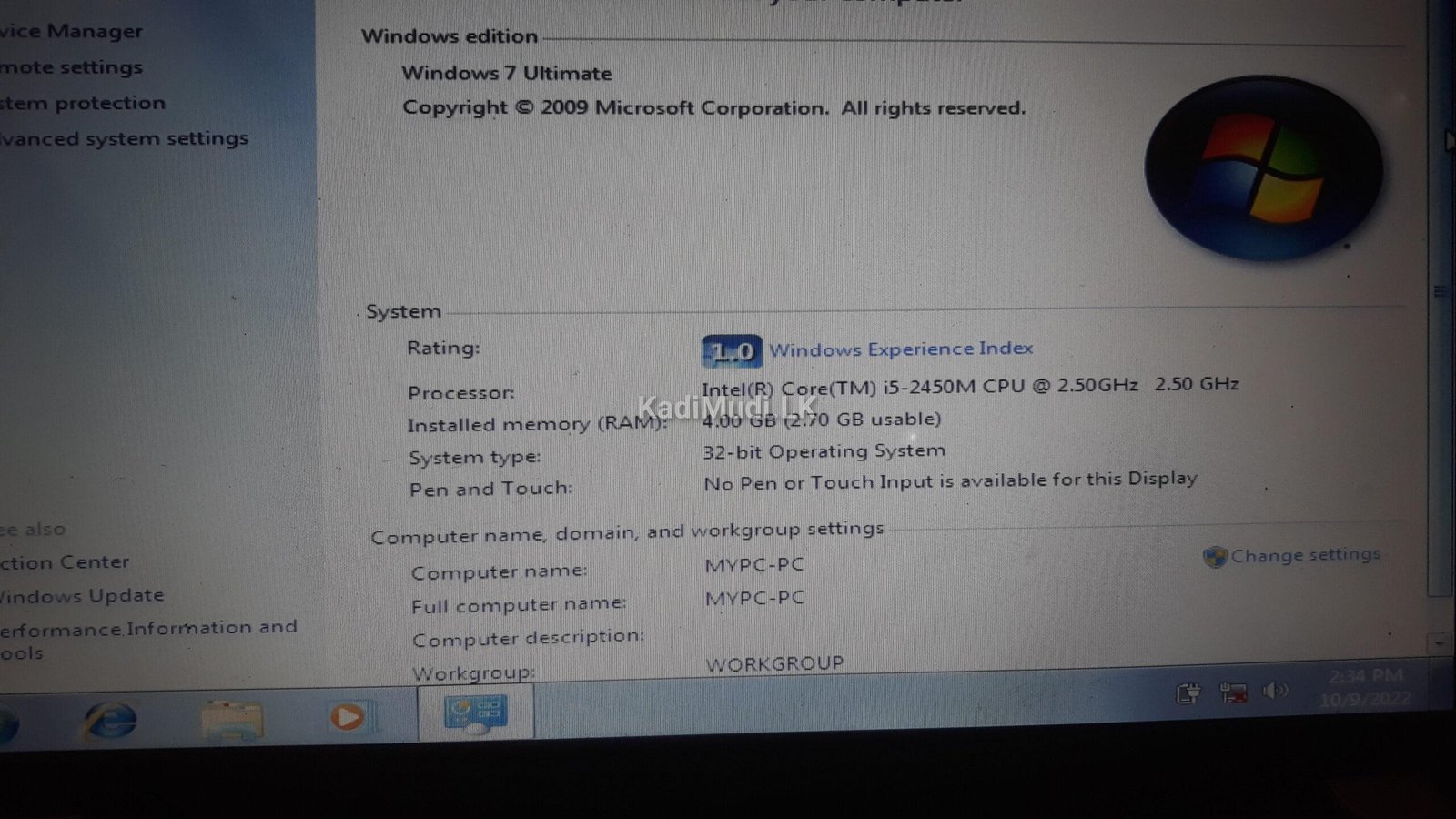 HP Pavilion G series laptop