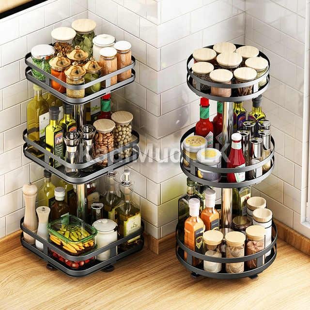Factory Wholesale Can Rotating kitchen condiments