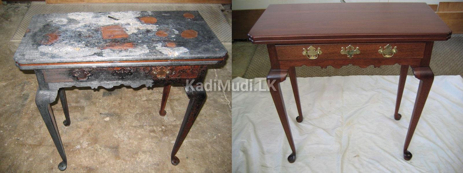 Wooden Furniture Polishing/ගෘහ භාණ්ඩ පොලිෂ් කිරිම