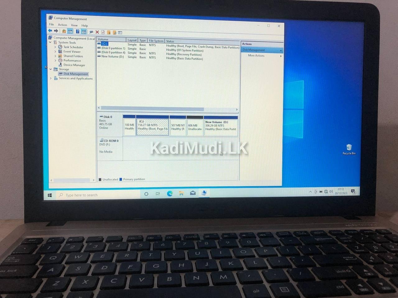 Asus Vivobook X540UAR i3 8th Gen