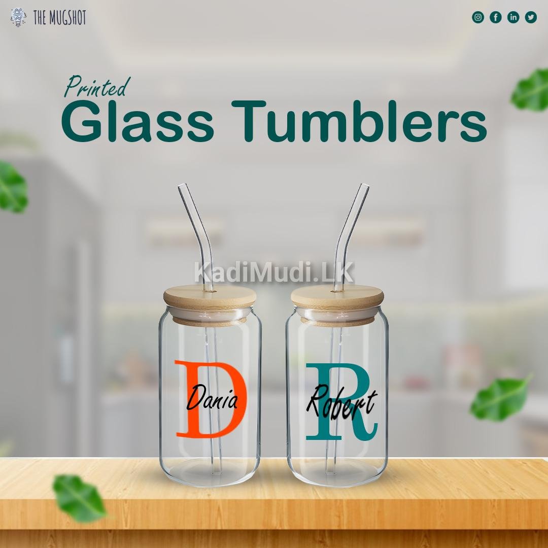Printed Glass Tumblers