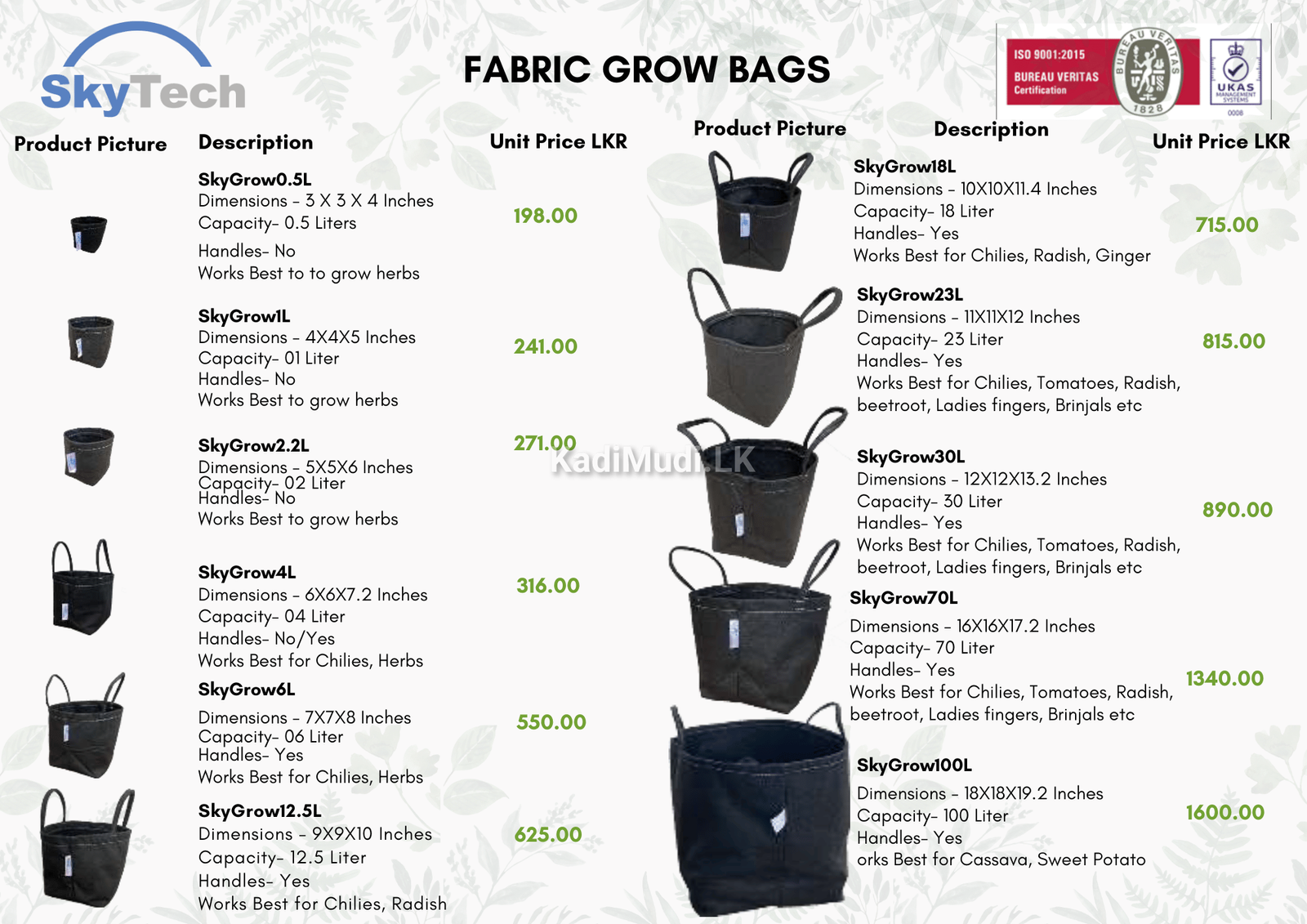 Fabric Grow Bags