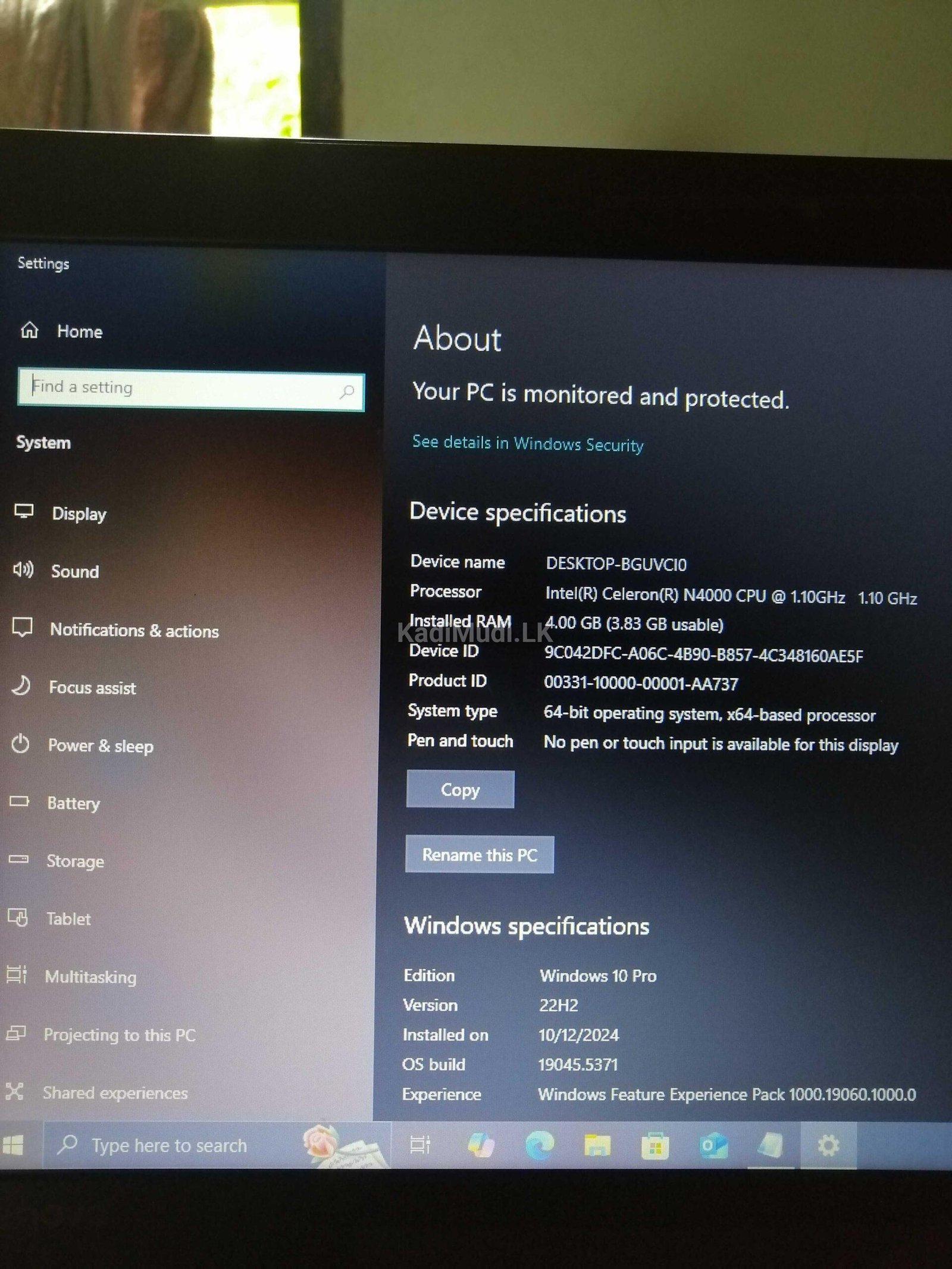 Lenovo Laptop 1TB SSD 4GB