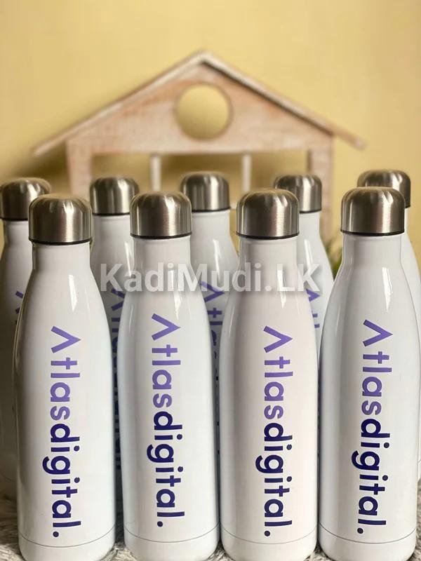 White Cola Flask Bottle – Custom Corporate Gift