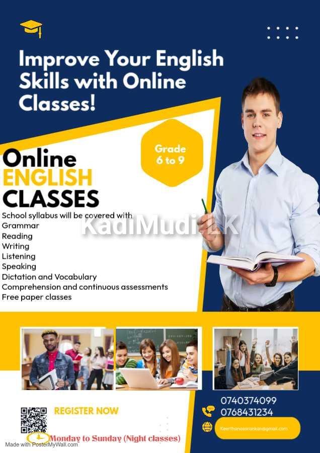 Online English classes for Grade 6 to 9